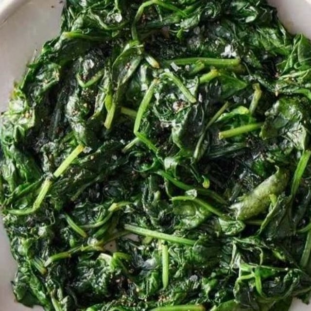 Sautéed Baby Spinach.