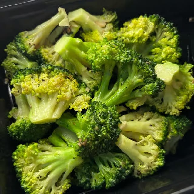 Steamed Broccoli.