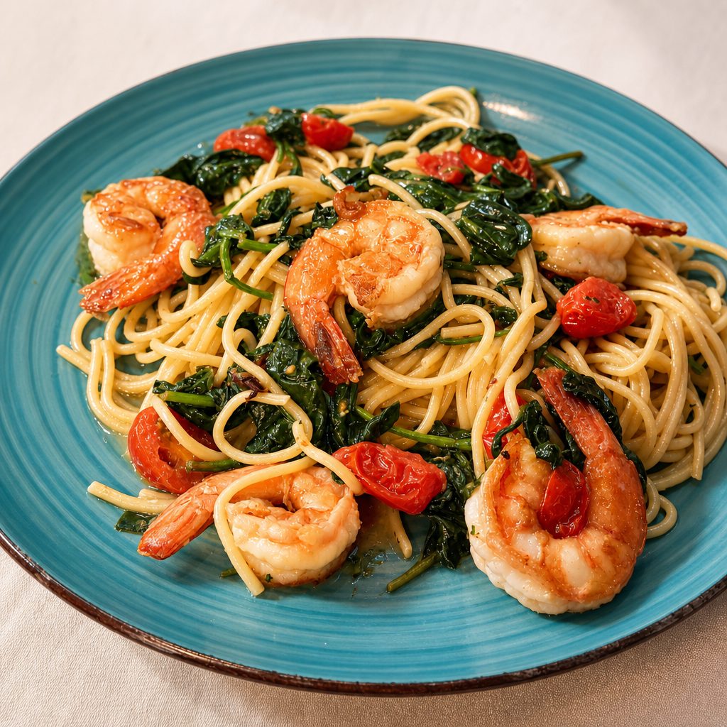 Spaghetti Gamberetti.
