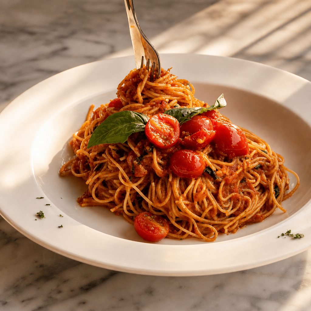 Capellini Pomodoro.