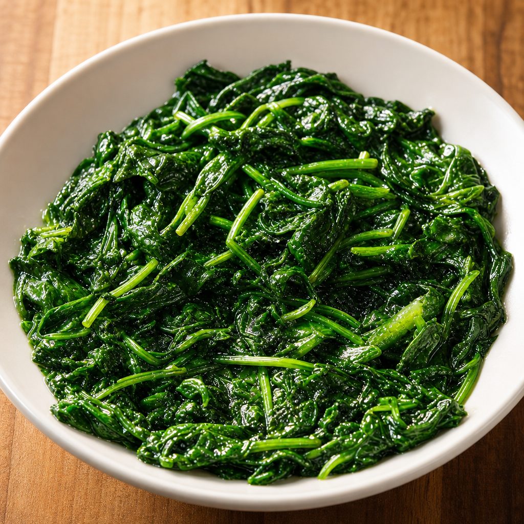Sautéed Baby Spinach.